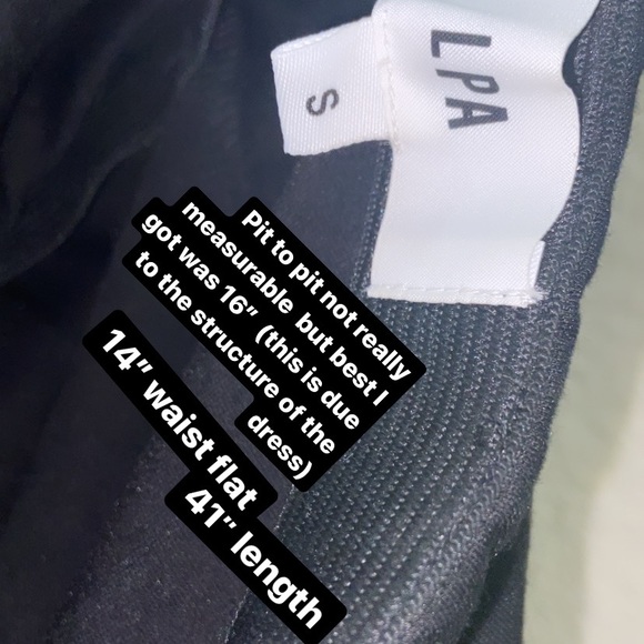 LPA Black Dress 27 ( Cut Out Back Midi Dress ) - Picture 11 of 13